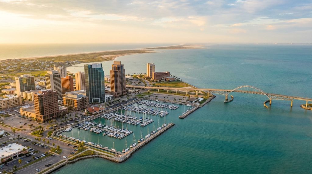 Aerial view of Corpus Christi